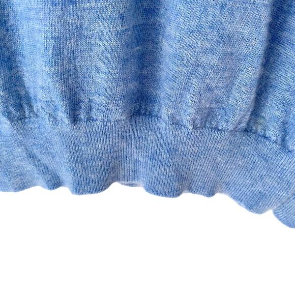 Ann Mashburn Cashmere Blue turtleneck thin slim sweater size small - Picture 3 of 7